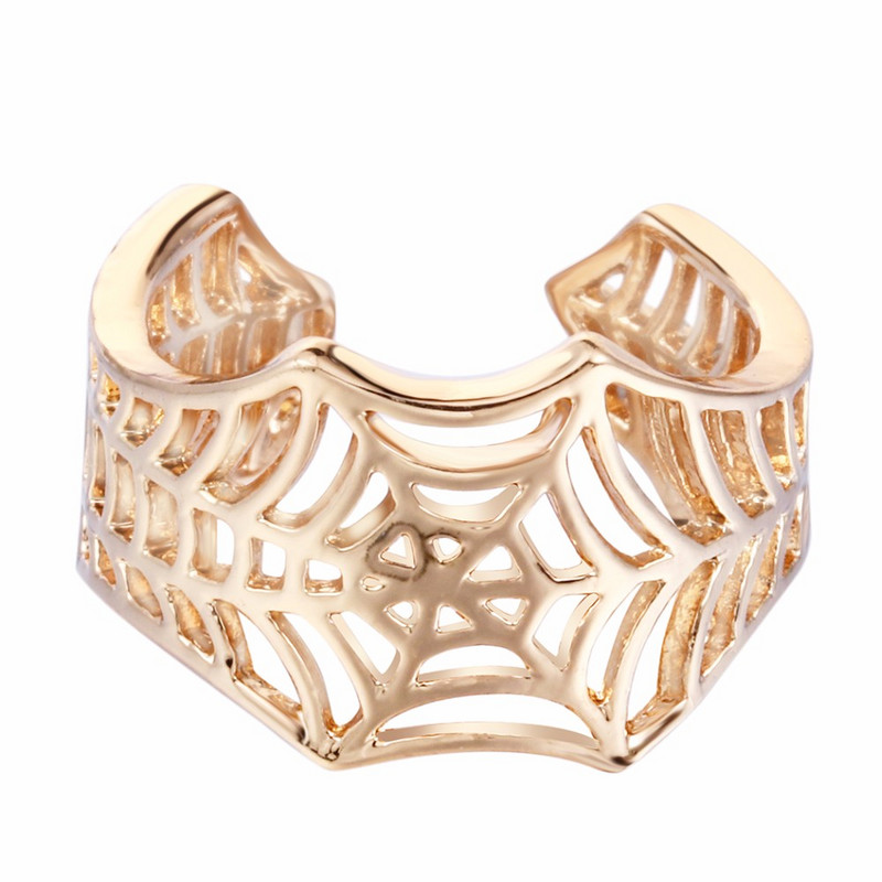 Inele de liliac Kinitial lucrate manual din pânză de păianjen Coadă de animal Puzzle Bijuterii Deschidere ajustabilă Inel înconjurător Bijoux cu ridicata