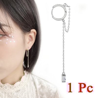 1PC nove modne zlatne naušnice s kopčom za žene, jednostavne naušnice s lažnom leptirom i hrskavicom, duge kićanke, manžeta za uho, darovi