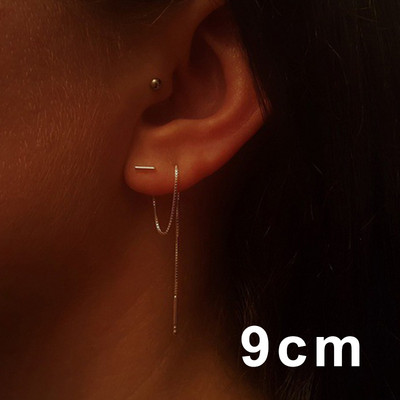 1PC nove modne zlatne naušnice s kopčom za žene, jednostavne naušnice s lažnom leptirom i hrskavicom, duge kićanke, manžeta za uho, darovi