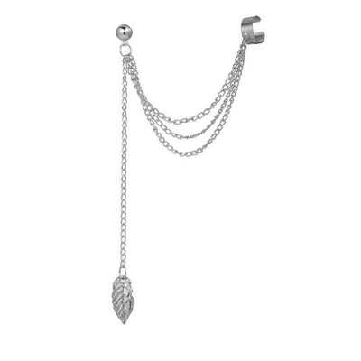 Nove modne zvijezde Moon Clip Naušnice Kukica za uši Personality Metalne kopče za uši Dvostruko probušena naušnica za žene Djevojke Nakit