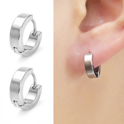 24 erinevat stiili valgest/värvilisest kivist titaanist/roostevabast terasest rõngaskõrvarõngad naistele meestele kullavärvi punk-kõrvarõngad kingitused