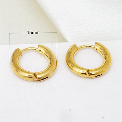 24 erinevat stiili valgest/värvilisest kivist titaanist/roostevabast terasest rõngaskõrvarõngad naistele meestele kullavärvi punk-kõrvarõngad kingitused