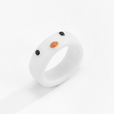 Aranyos Női Férfi Egyszerű dizájn Gyűrűk Vintage Bagoly Békakígyó Mosolygyűrű Nő Lánynak Ősi ezüst színű Retro punk ékszer ajándék