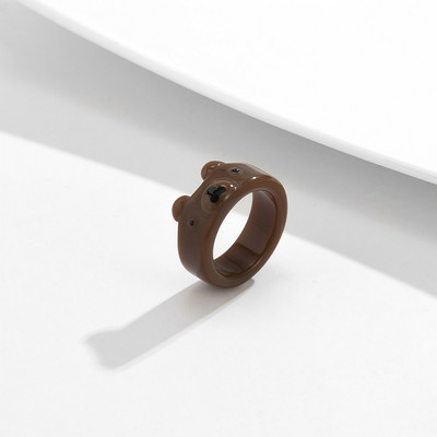 Aranyos Női Férfi Egyszerű dizájn Gyűrűk Vintage Bagoly Békakígyó Mosolygyűrű Nő Lánynak Ősi ezüst színű Retro punk ékszer ajándék