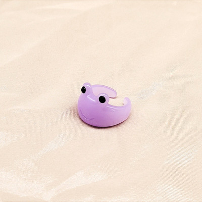 Aranyos Női Férfi Egyszerű dizájn Gyűrűk Vintage Bagoly Békakígyó Mosolygyűrű Nő Lánynak Ősi ezüst színű Retro punk ékszer ajándék