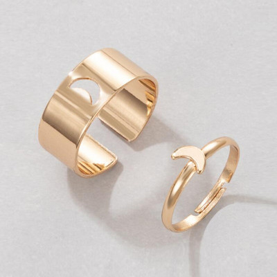 Aranyos Női Férfi Egyszerű dizájn Gyűrűk Vintage Bagoly Békakígyó Mosolygyűrű Nő Lánynak Ősi ezüst színű Retro punk ékszer ajándék