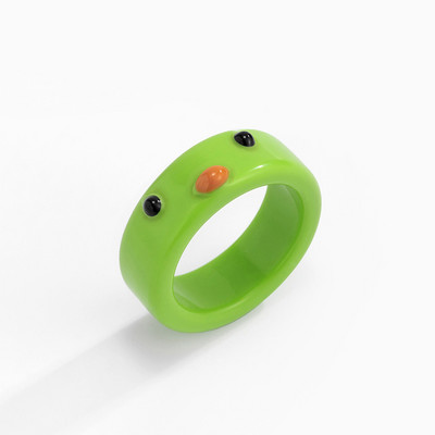 Aranyos Női Férfi Egyszerű dizájn Gyűrűk Vintage Bagoly Békakígyó Mosolygyűrű Nő Lánynak Ősi ezüst színű Retro punk ékszer ajándék