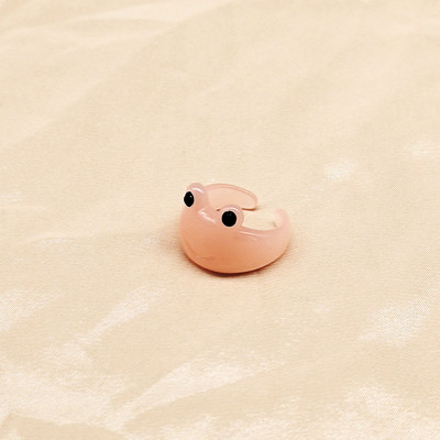 Aranyos Női Férfi Egyszerű dizájn Gyűrűk Vintage Bagoly Békakígyó Mosolygyűrű Nő Lánynak Ősi ezüst színű Retro punk ékszer ajándék