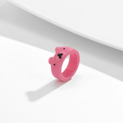 Aranyos Női Férfi Egyszerű dizájn Gyűrűk Vintage Bagoly Békakígyó Mosolygyűrű Nő Lánynak Ősi ezüst színű Retro punk ékszer ajándék