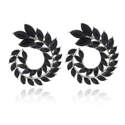 XIYANIKE 10 színű strasszos Statement fülbevaló 2019 Geometrikus nagy kerek fülbevaló nőknek Crystal Luxury esküvői ajándék