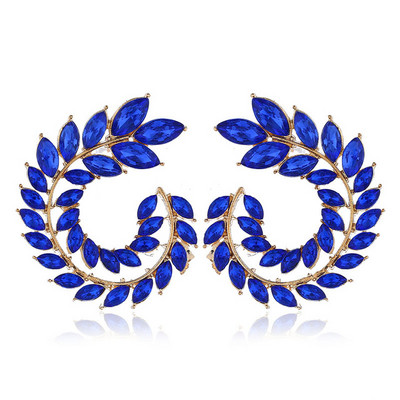 XIYANIKE 10 színű strasszos Statement fülbevaló 2019 Geometrikus nagy kerek fülbevaló nőknek Crystal Luxury esküvői ajándék