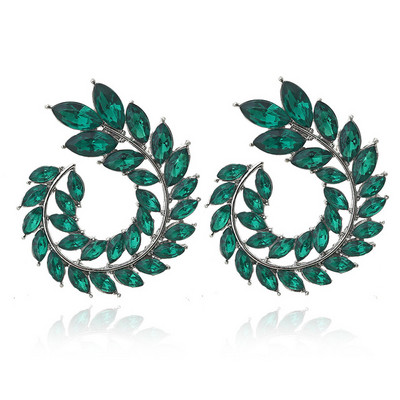 XIYANIKE 10 színű strasszos Statement fülbevaló 2019 Geometrikus nagy kerek fülbevaló nőknek Crystal Luxury esküvői ajándék