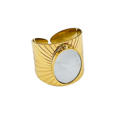 Rozsdamentes acél gyűrűk nyitott gyűrűk női gyűrűk széles gyűrűk színes geometriai láncok női gyűrűk ékszer parti ajándék nagykereskedés