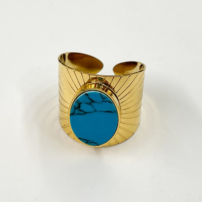 Rozsdamentes acél gyűrűk nyitott gyűrűk női gyűrűk széles gyűrűk színes geometriai láncok női gyűrűk ékszer parti ajándék nagykereskedés