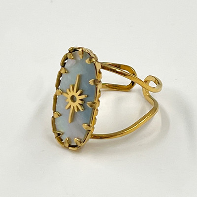 Rozsdamentes acél gyűrűk nyitott gyűrűk női gyűrűk széles gyűrűk színes geometriai láncok női gyűrűk ékszer parti ajándék nagykereskedés