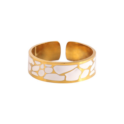 Rozsdamentes acél gyűrűk nyitott gyűrűk női gyűrűk széles gyűrűk színes geometriai láncok női gyűrűk ékszer parti ajándék nagykereskedés