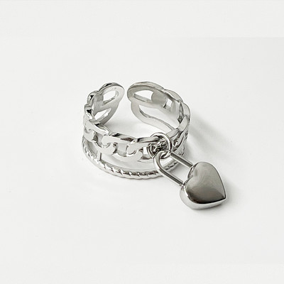 Rozsdamentes acél gyűrűk nyitott gyűrűk női gyűrűk széles gyűrűk színes geometriai láncok női gyűrűk ékszer parti ajándék nagykereskedés