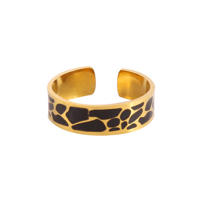 Rozsdamentes acél gyűrűk nyitott gyűrűk női gyűrűk széles gyűrűk színes geometriai láncok női gyűrűk ékszer parti ajándék nagykereskedés