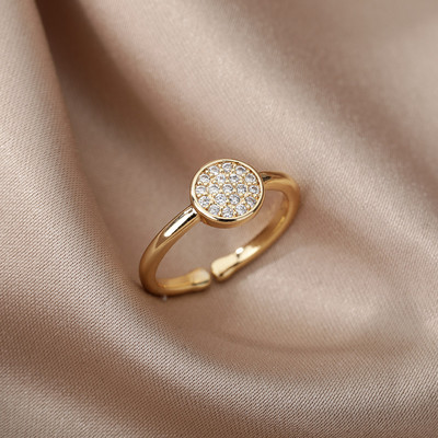 Inel fluture albine pentru femei, deschis, reglabil, din oțel inoxidabil, zirconiu cubic, inimă de lună, inel pentru deget, bijuterii elegante pentru ziua de naștere 2022