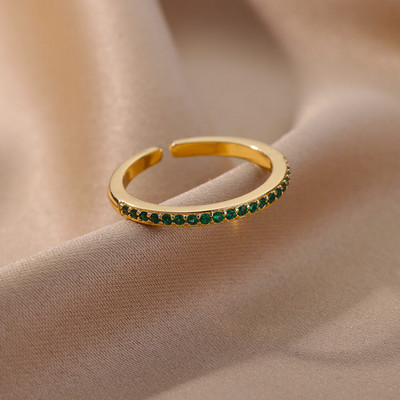 Inel fluture albine pentru femei, deschis, reglabil, din oțel inoxidabil, zirconiu cubic, inimă de lună, inel pentru deget, bijuterii elegante pentru ziua de naștere 2022