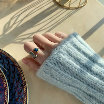 Френски ретро романтични съвпадащи цветове капка глазура Златни отворени пръстени за жени 2022 г. Корейски модни бижута Парти Луксозен пръстен за момичета