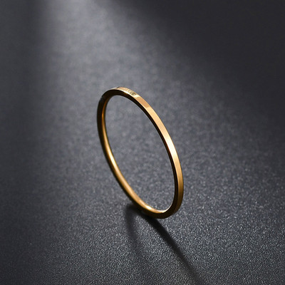 Letdiffery egyszerű rozsdamentes acél páros ékszerek sima 1/2/4/6/8mm női férfi ujjgyűrűk szerelmeseknek Dropshipping nagykereskedés