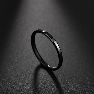 Letdiffery egyszerű rozsdamentes acél páros ékszerek sima 1/2/4/6/8mm női férfi ujjgyűrűk szerelmeseknek Dropshipping nagykereskedés