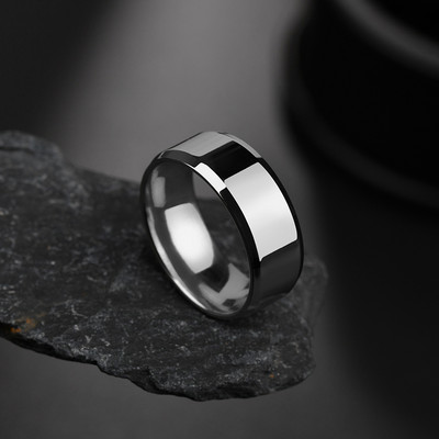 Letdiffery egyszerű rozsdamentes acél páros ékszerek sima 1/2/4/6/8mm női férfi ujjgyűrűk szerelmeseknek Dropshipping nagykereskedés