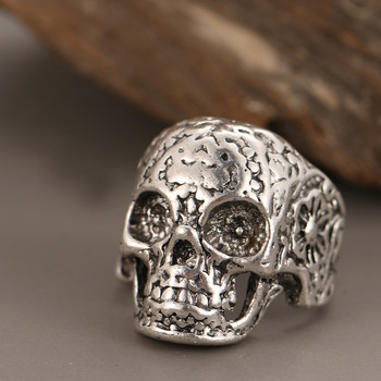 IFME Ретро пънк готически пръстен за жени Момичета Змийска усмивка Скелет Модни мъжки бижута Реколта Древни сребърни цветни пръстени Бижута