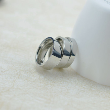 4 mm 6 mm 8 mm широки пръстени от неръждаема стомана Високо полирани 2022 Нова мода Класически и щедри за мъжки и дамски пръстени Бижута Gi