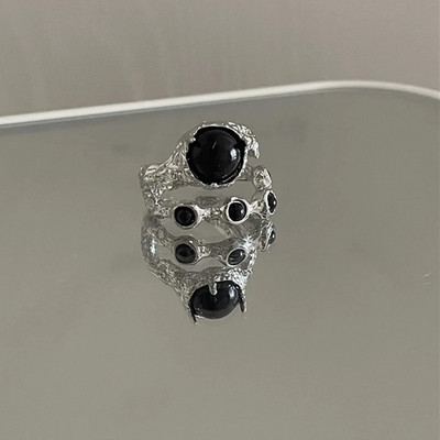 Kpop gotički estetski metalni trnovi Ljubavno srce Punk otvoreni prsten za žene Djevojke Modni vintage nakit Y2K EMO Grunge dodaci