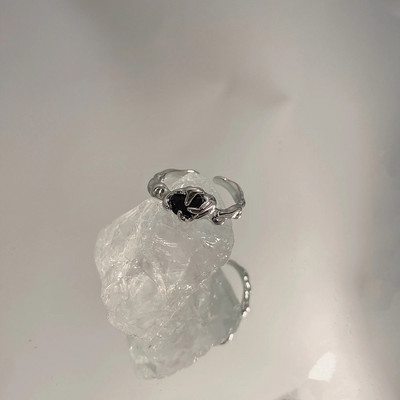 Kpop gotički estetski metalni trnovi Ljubavno srce Punk otvoreni prsten za žene Djevojke Modni vintage nakit Y2K EMO Grunge dodaci