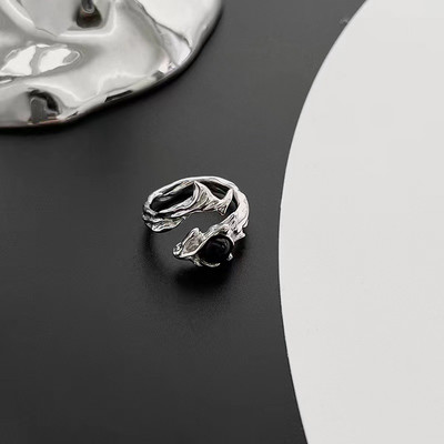 Kpop gotički estetski metalni trnovi Ljubavno srce Punk otvoreni prsten za žene Djevojke Modni vintage nakit Y2K EMO Grunge dodaci