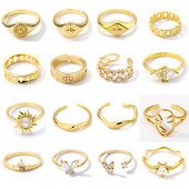 Inele cu legături cubaneze de epocă pentru femei, din oțel inoxidabil, pentru bărbați, cu coroană cu flori cu stele, inel geometric cu deget, bijuterii gotice Bijoux Femme