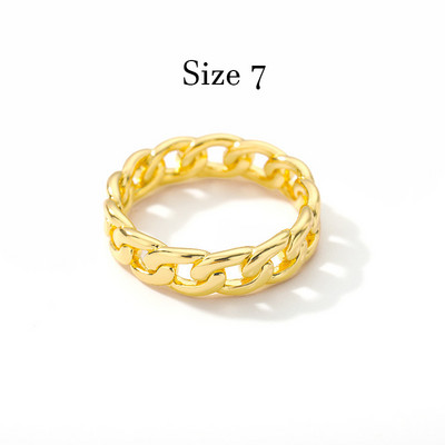 Inele cu legături cubaneze de epocă pentru femei, din oțel inoxidabil, pentru bărbați, cu coroană cu flori cu stele, inel geometric cu deget, bijuterii gotice Bijoux Femme