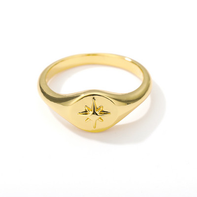 Inele cu legături cubaneze de epocă pentru femei, din oțel inoxidabil, pentru bărbați, cu coroană cu flori cu stele, inel geometric cu deget, bijuterii gotice Bijoux Femme