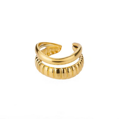 Inele cu legături cubaneze de epocă pentru femei, din oțel inoxidabil, pentru bărbați, cu coroană cu flori cu stele, inel geometric cu deget, bijuterii gotice Bijoux Femme