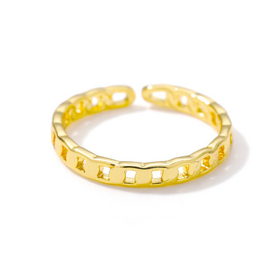 Inele cu legături cubaneze de epocă pentru femei, din oțel inoxidabil, pentru bărbați, cu coroană cu flori cu stele, inel geometric cu deget, bijuterii gotice Bijoux Femme