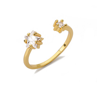 Inele cu legături cubaneze de epocă pentru femei, din oțel inoxidabil, pentru bărbați, cu coroană cu flori cu stele, inel geometric cu deget, bijuterii gotice Bijoux Femme