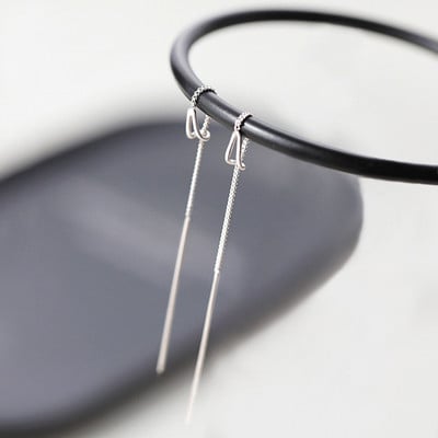 Stil simplu, cutie, lanț, ciucuri, cercei cu picătură pentru femei, cercei lungi, accesorii pentru piercing, mini bijuterii la modă pentru urechi