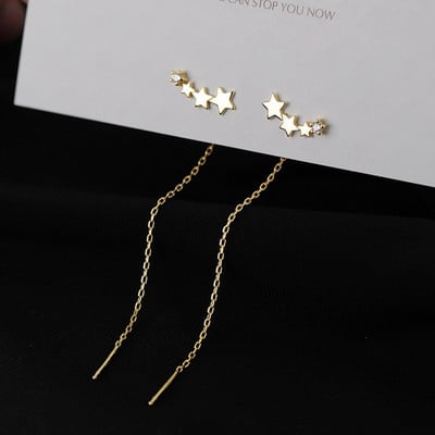 Stil simplu, cutie, lanț, ciucuri, cercei cu picătură pentru femei, cercei lungi, accesorii pentru piercing, mini bijuterii la modă pentru urechi