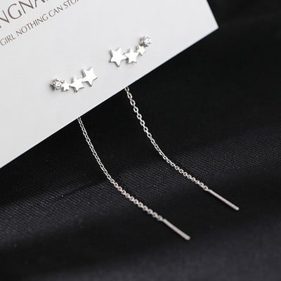 Stil simplu, cutie, lanț, ciucuri, cercei cu picătură pentru femei, cercei lungi, accesorii pentru piercing, mini bijuterii la modă pentru urechi
