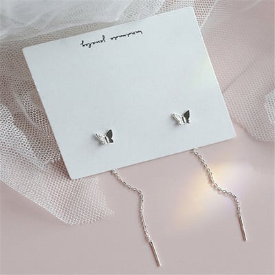 Stil simplu, cutie, lanț, ciucuri, cercei cu picătură pentru femei, cercei lungi, accesorii pentru piercing, mini bijuterii la modă pentru urechi