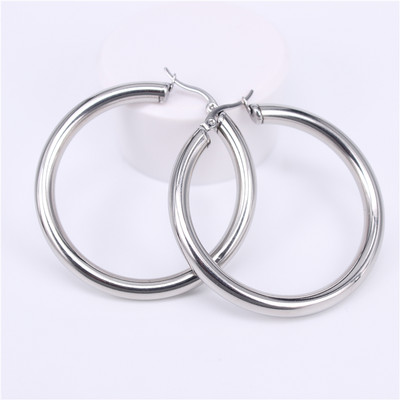 MGUB kullavärvi ümmargused kreoolkõrvarõngad, roostevabast terasest suured ümmargused naised Hoop Kõrvarõngad kingitused naistele LHEH78