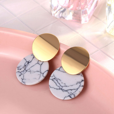 IPARAM 2021 új, nagy kör, kerek karika fülbevaló női divatnyilatkozathoz Golden Punk Charm fülbevaló party ékszer