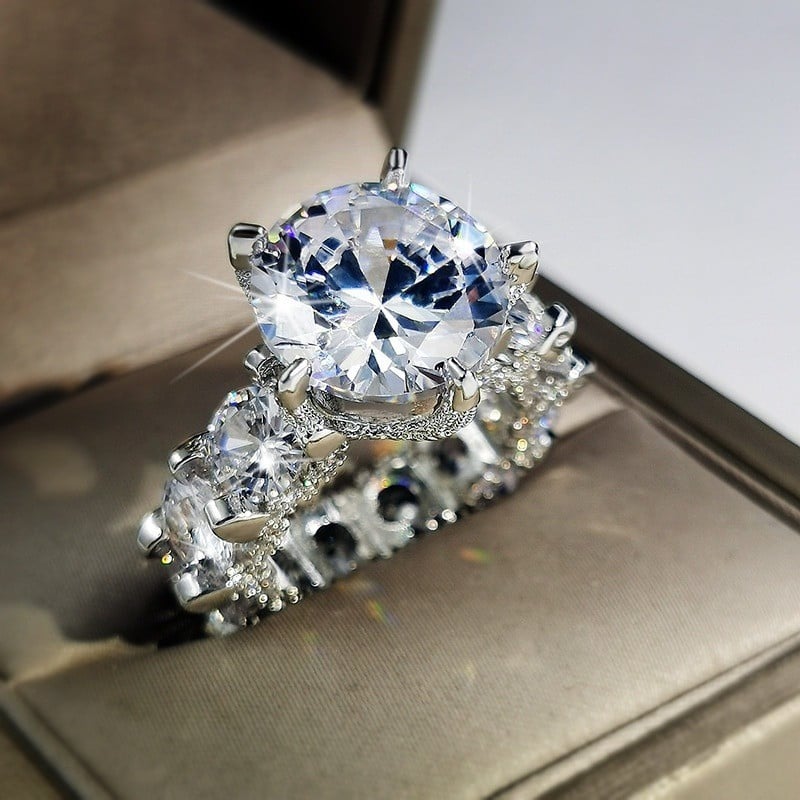 Accesorii pentru inele cu zircon din cristal pentru femei Accesorii pentru inele preferate Accesorii pentru bijuterii Bijuterii la modă pentru femei Inel estetic