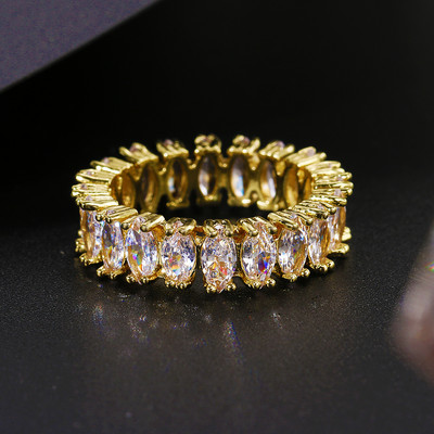 Inele de nunta cu zircon cu farmec multicolor de moda pentru femei, inel rotund de piatra patrata pentru petrecere, bijuterii Bague Femme