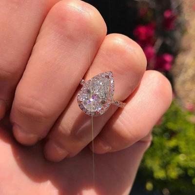 Inele de nunta cu zircon cu farmec multicolor de moda pentru femei, inel rotund de piatra patrata pentru petrecere, bijuterii Bague Femme