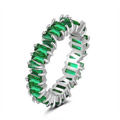 Inele de nunta cu zircon cu farmec multicolor de moda pentru femei, inel rotund de piatra patrata pentru petrecere, bijuterii Bague Femme