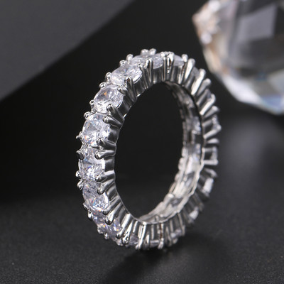 Inele de nunta cu zircon cu farmec multicolor de moda pentru femei, inel rotund de piatra patrata pentru petrecere, bijuterii Bague Femme